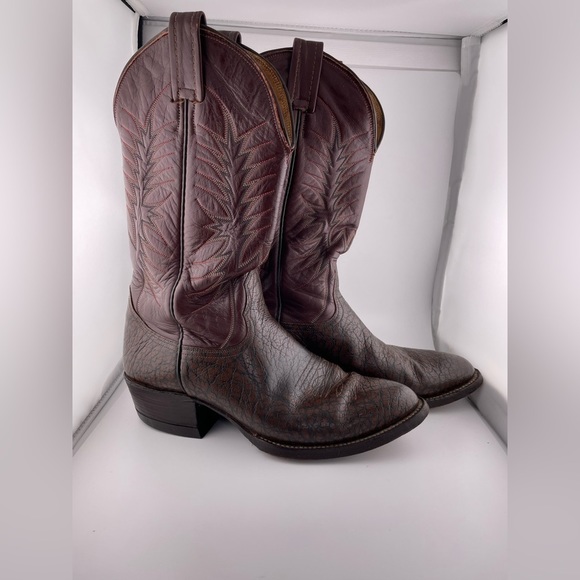 Nocona Other - VTG NOCONA  WESTERN RANCH TEXTURED BROWN MENS/WOMEN COWBOY BOOTS  7.5 D / 8.5D‌‌
